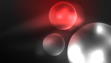 Parlak parlak ışık efektli daireler, soyut arkaplan duvar kağıdı tasarımı