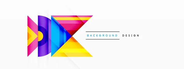 Optisch Fesselndes Hintergrunddesign Mit Dynamischen Geometrischen Linien Dreiecken Und Quadraten — Stockvektor