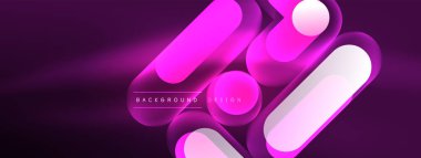 Neon dairesi soyut arkaplan. Duvar kağıdı, afiş, sunum, arkaplan şablonu