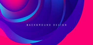 Soyut arkaplan sıvısı kabarcıkları ve dalga elementleri. Kapaklar, şablonlar, el ilanları, afişler, broşürler, afişler için şablon