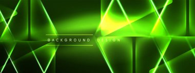 Canlı Geometrik Neon Parlak Hat Arkaplanı. Biçimlerin, Satırların, Renklerin ve Parıltının Cesur ve Çarpıcı Gösterimi, Gelecekçi Modern Tasarımlar İçin Mükemmel, Yüksek Teknolojik Sunumlar, Teknoloji Web Sayfaları