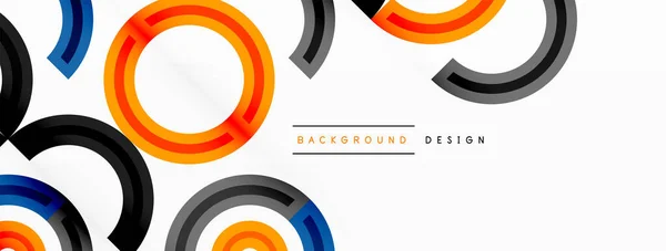 Fondo Abstracto Círculo Colorido Con Diseño Vibrante Llamativo Que Incorpora — Vector de stock