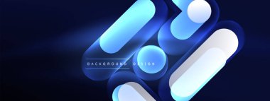 Parlak yuvarlak şekiller soyut arkaplan. Duvar kağıdı, afiş, sunum, arkaplan şablonu