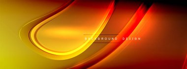 Vektör soyut arkaplan - sıvı gradyan üzerinde sıvı şeffaf kabarcık şekilleri gölgeler ve ışık efektleri