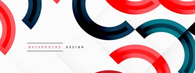 Değişik tonlara ve renklere sahip canlı ve göz alıcı bir tasarıma sahip renkli çemberler girdap ve dinamik bir etki yaratıyor.