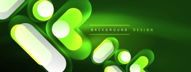 Neon dairesi soyut arkaplan. Duvar kağıdı, afiş, sunum, arkaplan şablonu