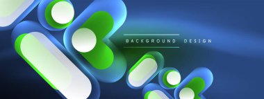 Neon dairesi soyut arkaplan. Duvar kağıdı, afiş, sunum, arkaplan şablonu