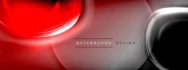 Çember çizgileri ve baloncuklar ışık ve gölge efektleriyle parlayan etki eğiminde. Işık, gölge ve derinliğin dinamik etkileşimi. Gelecekçi ve ritmik teknoloji tasarımı