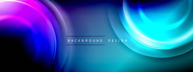 Çember çizgileri ve baloncuklar ışık ve gölge efektleriyle parlayan etki eğiminde. Işık, gölge ve derinliğin dinamik etkileşimi. Gelecekçi ve ritmik teknoloji tasarımı