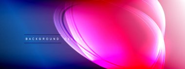 Vektör soyut arkaplan - sıvı gradyan üzerinde sıvı şeffaf kabarcık şekilleri gölgeler ve ışık efektleri