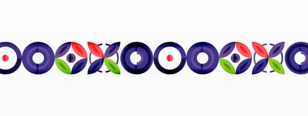 Färgglada Cirklar Abstrakt Bakgrund Högteknologisk Design För Tapeter Banner Bakgrund — Stock vektor