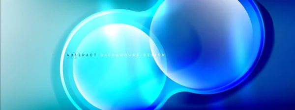 Color Gradient Shadows Light Effects Background Lens Flares Circles Design — Stock Vector