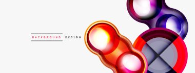 Yaratıcı çember geometrik soyut arkaplan