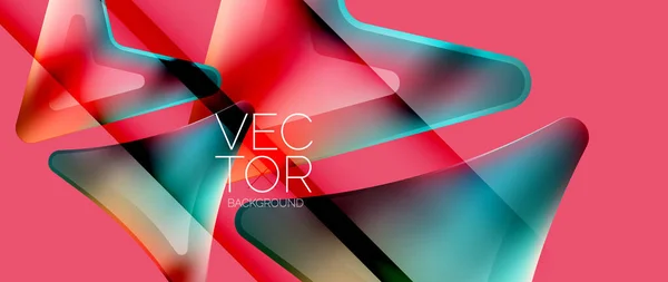 Flèche Gradient Fluide Abstraite Flèches Vibrantes Dansent Dans Contexte Géométrique — Image vectorielle