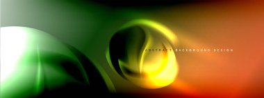 Renk eğimli gölgeler ve ışık efektleri arka planı. Lens ve daire tasarımı. Dinamik düz gölge çizgisi etkisi olan basit akışkan renk gradyanı soyut arkaplan