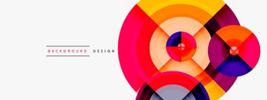 Yaratıcı çember geometrik soyut arkaplan