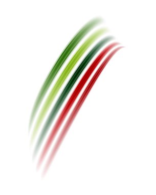 Herhangi bir projeye renk katmak için mükemmel, dinamik bir kompozisyonda düzenlenmiş gökkuşağı renkli çizgileri içeren canlı ve oyuncu bir tasarım.