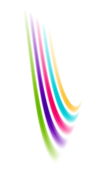 Яркий Игривый Дизайн Радужными Цветовыми Линиями Расположенными Динамической Композиции Идеально — стоковый вектор