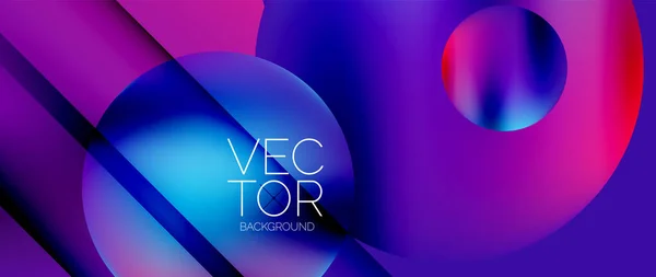 Dynamische Fließende Gradienten Techno Sphäre Faszinierende Effektsphäre Pulsierend Lebendigen Farben — Stockvektor