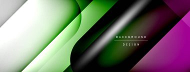 Vector abstract line background with glowing effects and shadows. Vector Illustration For Wallpaper, Banner, Background, Card, Book Illustration, landing page