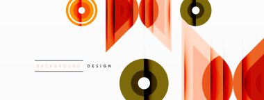 Renkli üçgenler ve soyut çemberler. Duvar kağıdı, afiş, arkaplan, iniş sayfası, duvar sanatı, davetiye, baskılar, posterler için tasarım