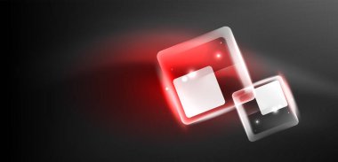 Neon hız oku ve çizgi arka planı şekillendirir. Parlak arka planlı yüksek teknoloji konsepti. Karanlıkta parlayan ışık efekti