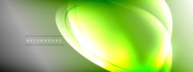 Vektör soyut arkaplan - sıvı gradyan üzerinde sıvı şeffaf kabarcık şekilleri gölgeler ve ışık efektleri