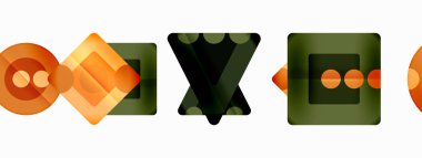 Triangles and circles abstract background for wallpaper, banner, background, card, book Illustration, landing page