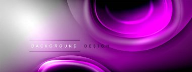 Çember çizgileri ve baloncuklar ışık ve gölge efektleriyle parlayan etki eğiminde. Işık, gölge ve derinliğin dinamik etkileşimi. Gelecekçi ve ritmik teknoloji tasarımı