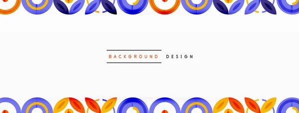 Красочные Круги Абстрактный Фон Tech Дизайн Обоев Баннер Фон Целевая — стоковый вектор