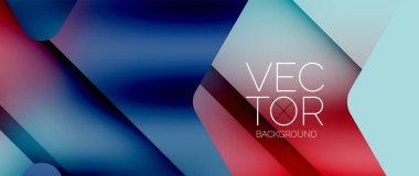 Akışkan eğimli ok geometrik minimum arkaplan. Parlak ve dinamik elementlerle büyüleyici sıvı akış tasarımı