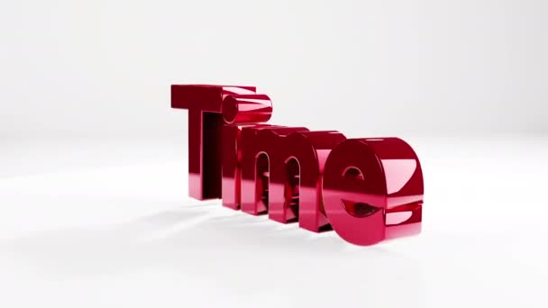 Time Text Loopable Animation Background — Stock video