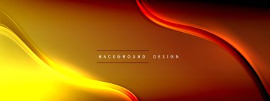 Vektör soyut arkaplan - sıvı gradyan üzerinde sıvı şeffaf kabarcık şekilleri gölgeler ve ışık efektleri