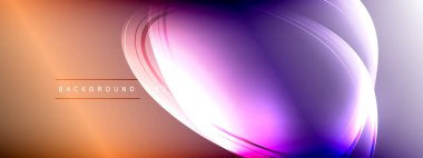 Vektör soyut arkaplan - sıvı gradyan üzerinde sıvı şeffaf kabarcık şekilleri gölgeler ve ışık efektleri