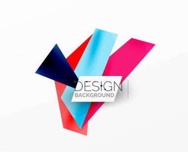 Arka plan soyut örtüşen şekiller. Duvar kağıdı afişi veya iniş sayfası için en düşük bileşim vektör ilüstrasyonuName