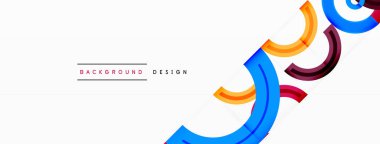 Değişik tonlara ve renklere sahip canlı ve göz alıcı bir tasarıma sahip renkli çemberler girdap ve dinamik bir etki yaratıyor.