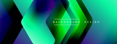 Enerjik geometrik arkaplan harmonik hareket içinde dinamik oklardan oluşan bir dizi içeriyor, hız, çeviklik ve kasıtlı akış duygusunu çağrıştırıyor