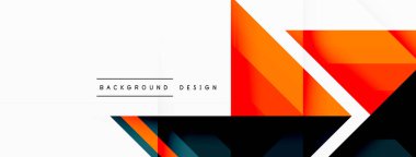 Görsel olarak büyüleyici arka plan tasarımı dinamik geometrik çizgiler, üçgenler ve kareler gösteriyor. Bu kompozisyon hassasiyet ve hareketi harmanlayarak modern bir estetik ile etkileşimli bir grafik oluşturur.