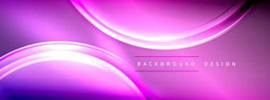 Vektör soyut arkaplan - sıvı gradyan üzerinde sıvı şeffaf kabarcık şekilleri gölgeler ve ışık efektleri