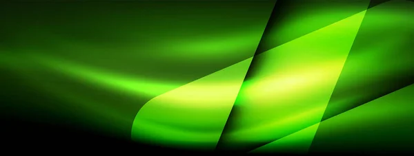 Neon Licht Gloeiende Lijn Vectoren Levendige Kleuren Strakke Lijnen Boeiende — Stockvector