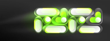 Parlak yuvarlak şekiller soyut arkaplan. Duvar kağıdı, afiş, sunum, arkaplan şablonu