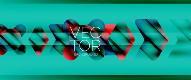 Akışkan eğimli ok geometrik minimum arkaplan. Parlak ve dinamik elementlerle büyüleyici sıvı akış tasarımı