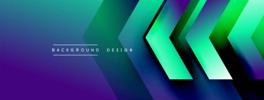 Enerjik geometrik arkaplan harmonik hareket içinde dinamik oklardan oluşan bir dizi içeriyor, hız, çeviklik ve kasıtlı akış duygusunu çağrıştırıyor