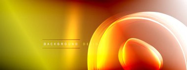 Vektör soyut arkaplan - sıvı gradyan üzerinde sıvı şeffaf kabarcık şekilleri gölgeler ve ışık efektleri