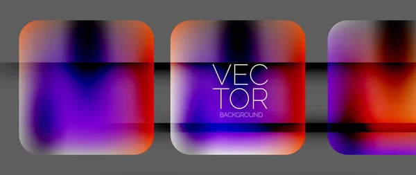Des Éléments Géométriques Colorés Dynamiques Lumineux Avec Des Gradients Fluides — Image vectorielle