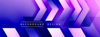 Enerjik geometrik arkaplan harmonik hareket içinde dinamik oklardan oluşan bir dizi içeriyor, hız, çeviklik ve kasıtlı akış duygusunu çağrıştırıyor