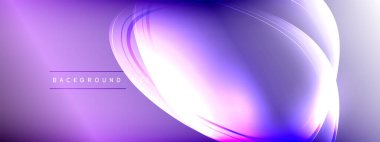 Vektör soyut arkaplan - sıvı gradyan üzerinde sıvı şeffaf kabarcık şekilleri gölgeler ve ışık efektleri