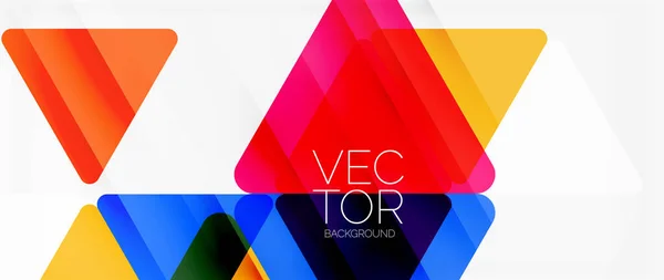 Абстрактный Фон Цветные Прозрачные Треугольники Стиле Мозаики Линиями Тени Дизайн — стоковый вектор