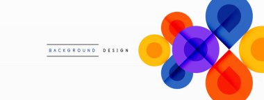 Enigmatik Çemberler - Büyüleyici Vektör Geometrik Arkaplan Büyüleyici Çember Elementlerinin Büyüleyici Bileşimi Açılıyor