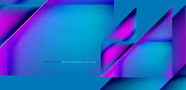 Akışkan gradyan renklerle dinamik üçgen tasarımı soyut arkaplan